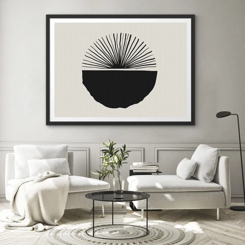 Poster in black frame - Fan of Possibilities - 70x50 cm