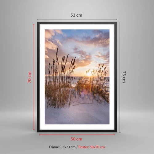 Poster in black frame - Farewell to the Sun and Wind - 50x70 cm