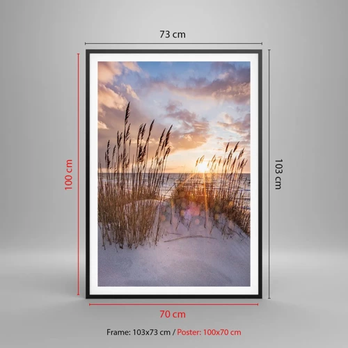 Poster in black frame - Farewell to the Sun and Wind - 70x100 cm