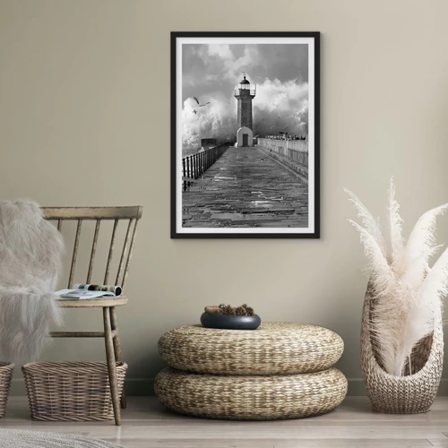 Poster in black frame - Fearless - 70x100 cm