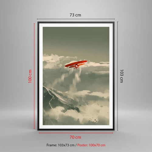 Poster in black frame - Fearless Pioneer - 70x100 cm