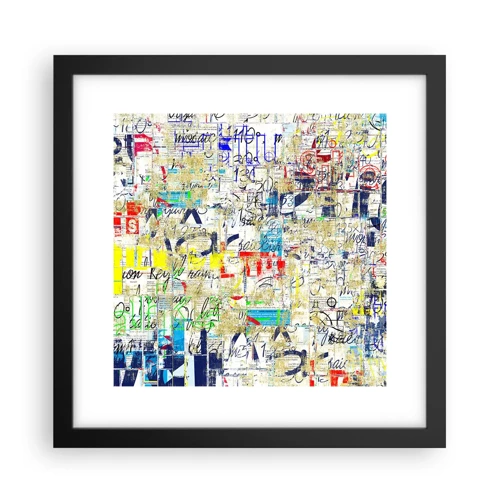 Poster in black frame - Feast for the Eyes - 30x30 cm