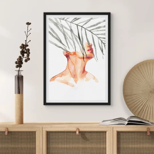 Poster in black frame - Feeling the Pulse of the Tropics - 70x100 cm