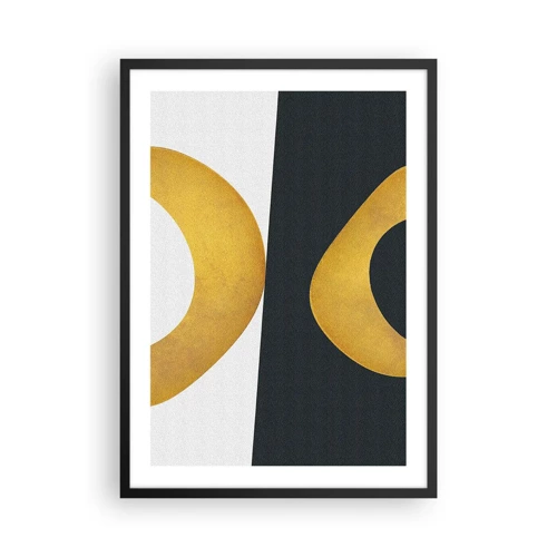 Poster in black frame - First Of All: Gold - 50x70 cm