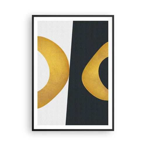 Poster in black frame - First Of All: Gold - 70x100 cm