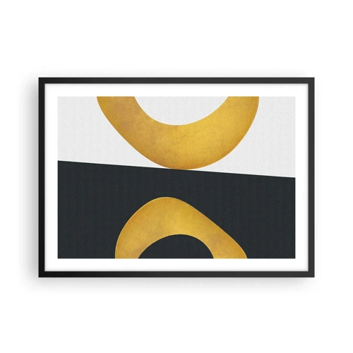 Poster in black frame - First Of All: Gold - 70x50 cm