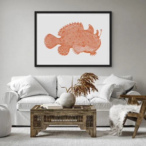 Poster in black frame - Fish after All - 70x50 cm