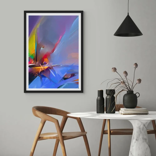 Poster in black frame - Flew like s Bird - 50x70 cm