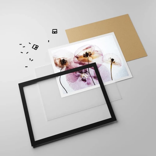 Poster in black frame - Flower Body Slide - 100x70 cm