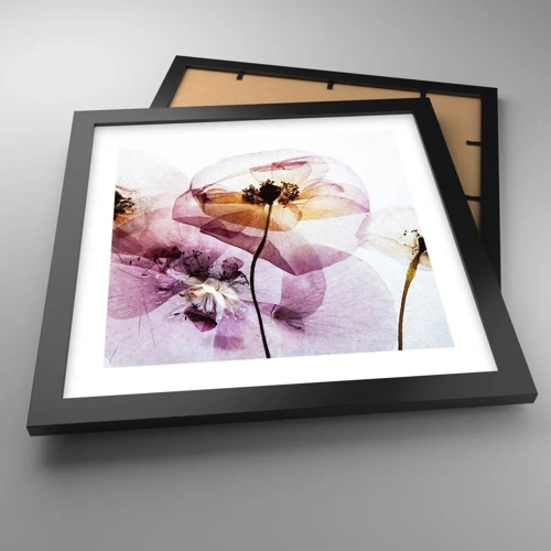 Poster in black frame - Flower Body Slide - 30x30 cm