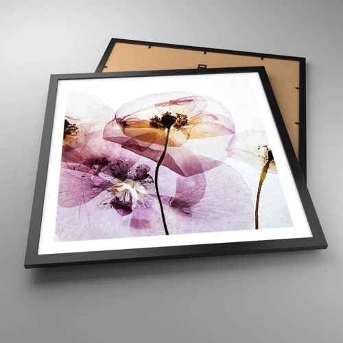 Poster in black frame - Flower Body Slide - 50x50 cm