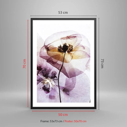 Poster in black frame - Flower Body Slide - 50x70 cm