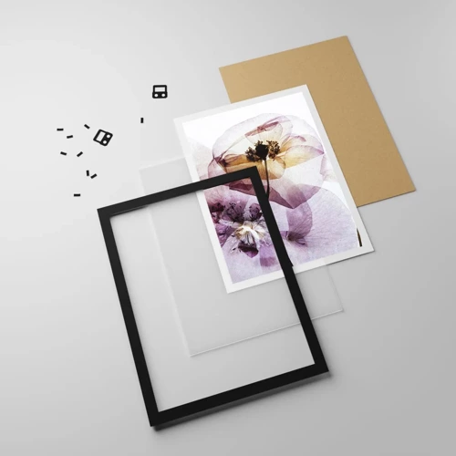 Poster in black frame - Flower Body Slide - 50x70 cm