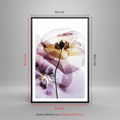 Poster in black frame - Flower Body Slide - 61x91 cm