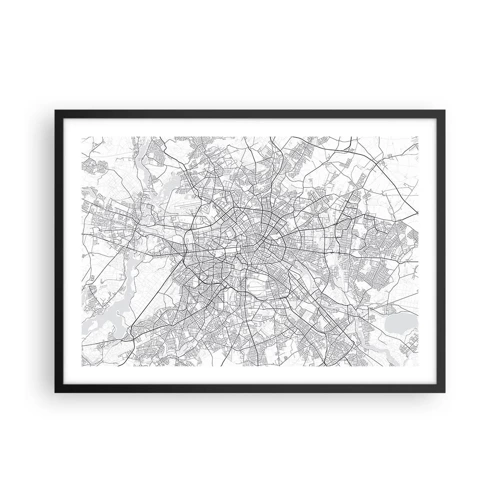 Poster in black frame - Flower of Berlin - 70x50 cm