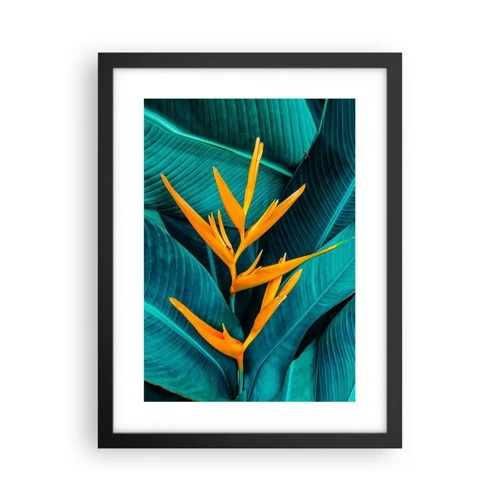 Poster in black frame - Flower of Eden - 30x40 cm