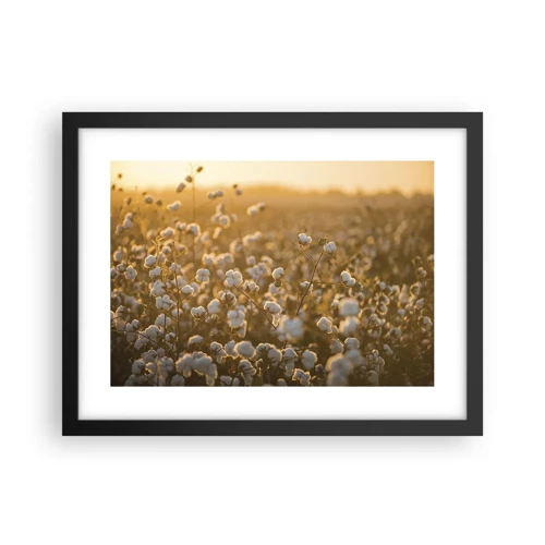 Poster in black frame - Fluffy Field - 40x30 cm