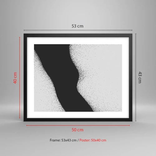 Poster in black frame - Fluid Balance - 50x40 cm