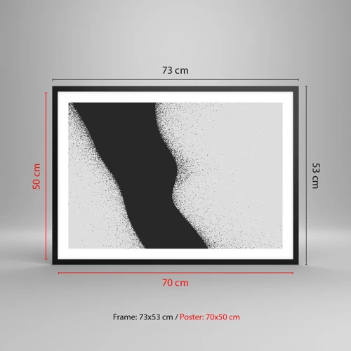 Poster in black frame - Fluid Balance - 70x50 cm