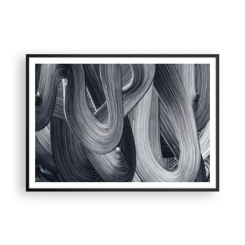 Poster in black frame - Fluidity of Reality - 100x70 cm