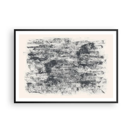 Poster in black frame - Foggy Composition - 100x70 cm