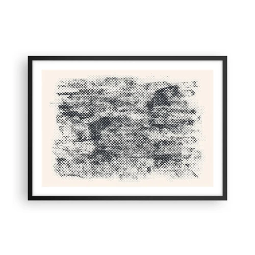 Poster in black frame - Foggy Composition - 70x50 cm