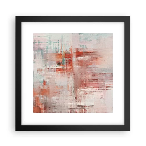 Poster in black frame - Foggy but Pink - 30x30 cm