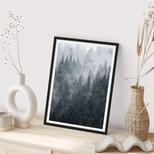 Poster in black frame - Forest World - 70x100 cm