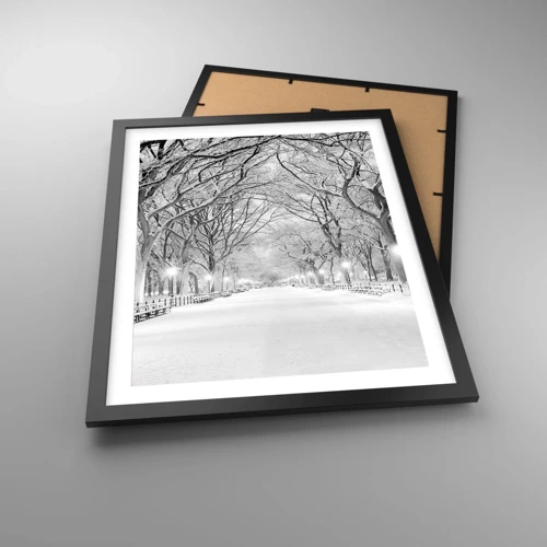 Poster in black frame - Four Seasons: Winter - 40x50 cm