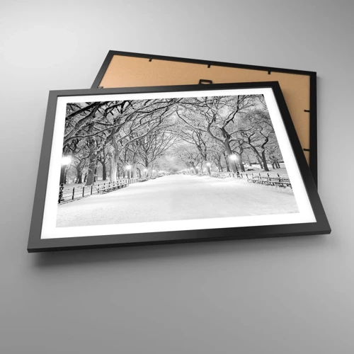 Poster in black frame - Four Seasons: Winter - 50x40 cm