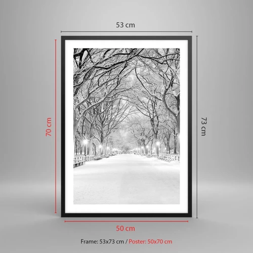 Poster in black frame - Four Seasons: Winter - 50x70 cm