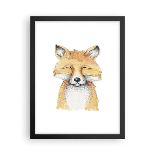 Poster in black frame - Fox Moods - 30x40 cm