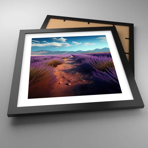 Poster in black frame - Fragrant Fields - 30x30 cm