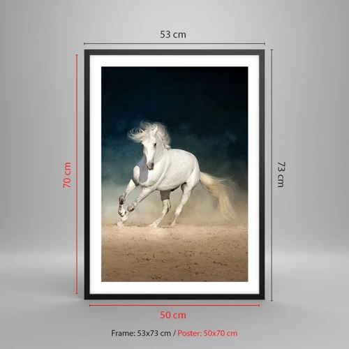 Poster in black frame - Freedom in a Pure State - 50x70 cm