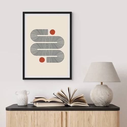 Poster in black frame - From Beginning till the End - 50x70 cm