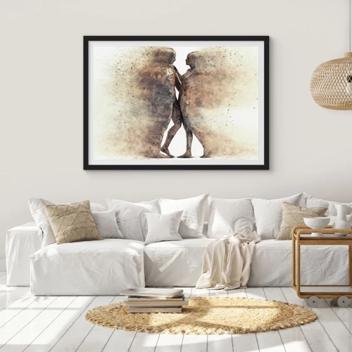 Poster in black frame - From Dust They Rose to Love - 40x30 cm