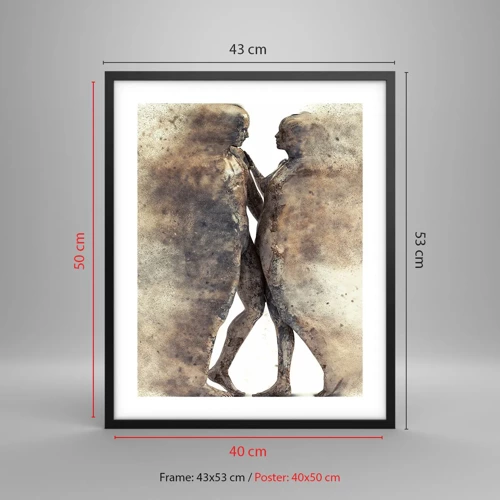 Poster in black frame - From Dust They Rose to Love - 40x50 cm