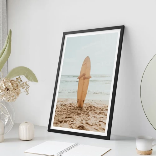 Poster in black frame - From Love for the Waves - 30x40 cm