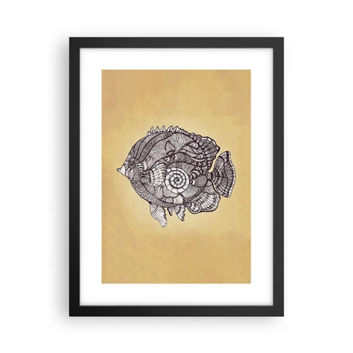 Poster in black frame - From the Ocean of Ornaments - 30x40 cm