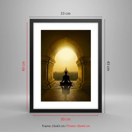 Poster in black frame - Full Harmony - 30x40 cm