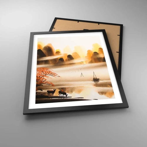 Poster in black frame - Further than Far East - 40x50 cm