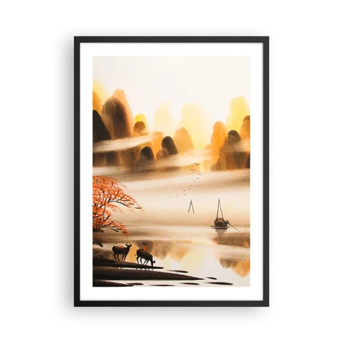 Poster in black frame - Further than Far East - 50x70 cm