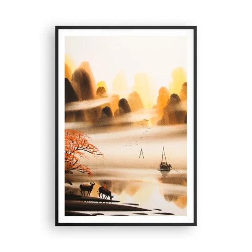 Poster in black frame - Further than Far East - 70x100 cm