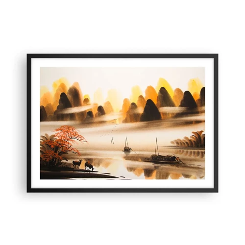 Poster in black frame - Further than Far East - 70x50 cm