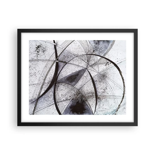 Poster in black frame - Futuristic Fantasy - 50x40 cm