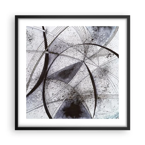 Poster in black frame - Futuristic Fantasy - 50x50 cm