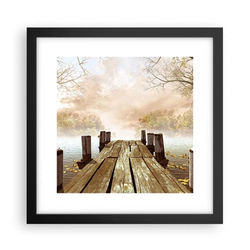 Poster in black frame - Gentle Sadness of Autumn - 30x30 cm