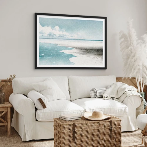 Poster in black frame - Gentle Tide - 70x50 cm