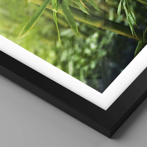Poster in black frame - Getting to Know the Green - 100x70 cm