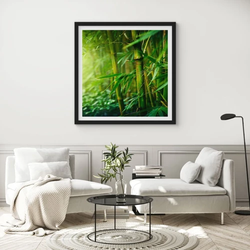 Poster in black frame - Getting to Know the Green - 30x30 cm